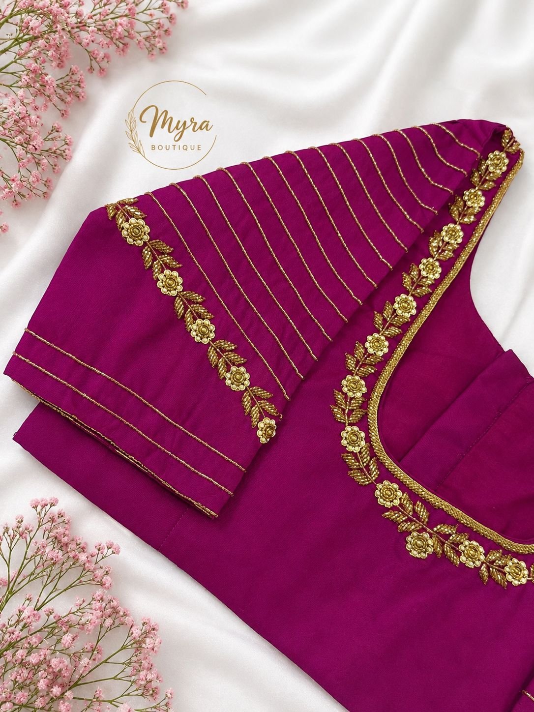 Aari and Maggam blouse